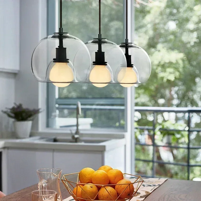 SANDYHA Nordic 3 Head Iron Glass Pendant Light Hanging Lighting for Living Room Dining Table Interior Decoration
SANDYHA Nordic 3 Head Iron Glass Pendant Light Hanging Lighting for Living Room Dining Table Interior Decoration