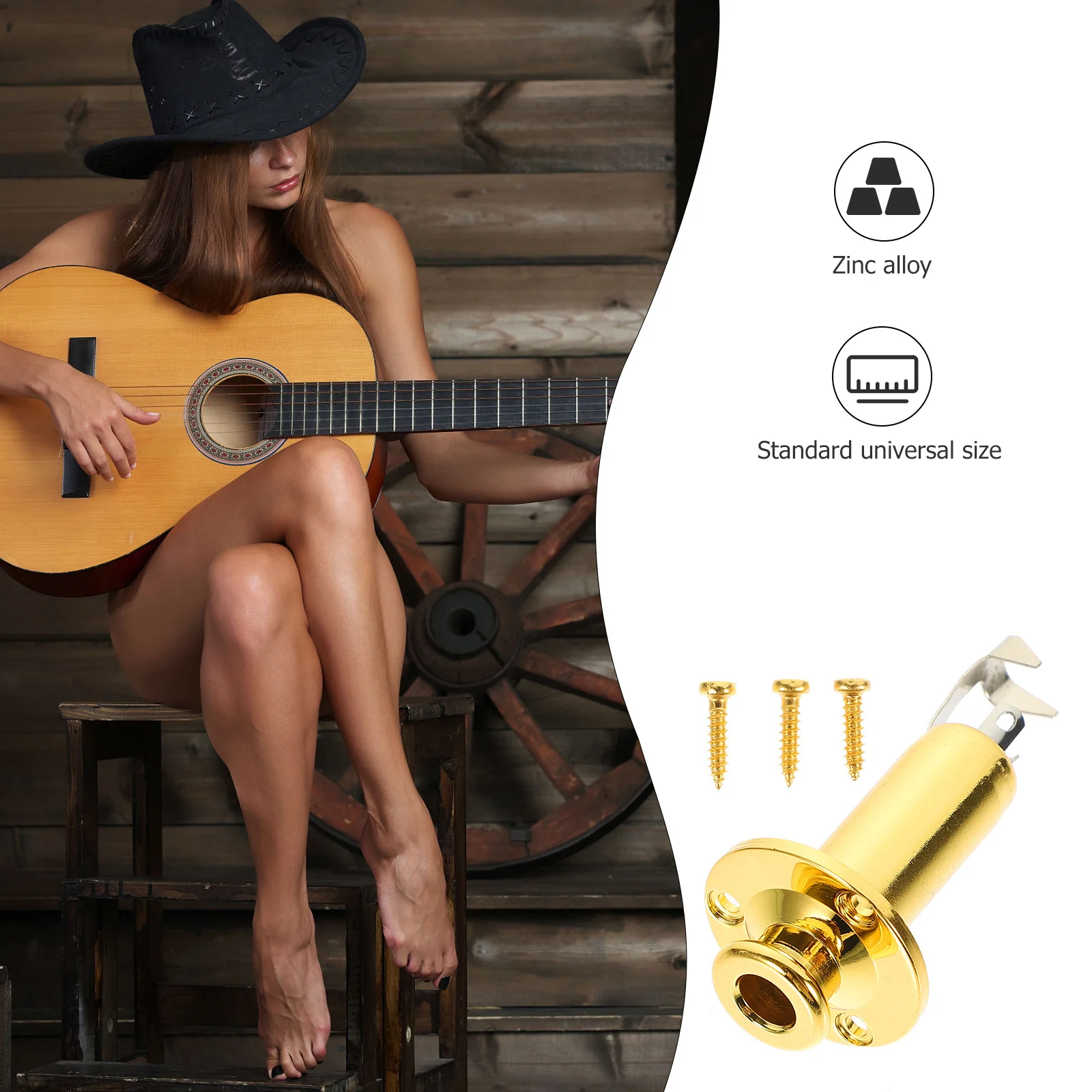 Vibration Pickup Jack Guitar Output Input Endpin Plug Chrome Universal Zinc Alloy Socket Brass Multi-pickup
Vibration Pickup Jack Guitar Output Input Endpin Plug Chrome Universal Zinc Alloy Socket Brass Multi-pickup