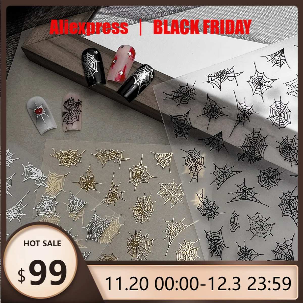 1pcs Embossed Halloween Spider Nail Decal with Cross Design Black & White Glitter Clear Rhinestones Self-Adhesive Nail Sticker
1pcs Embossed Halloween Spider Nail Decal with Cross Design Black & White Glitter Clear Rhinestones Self-Adhesive Nail Sticker