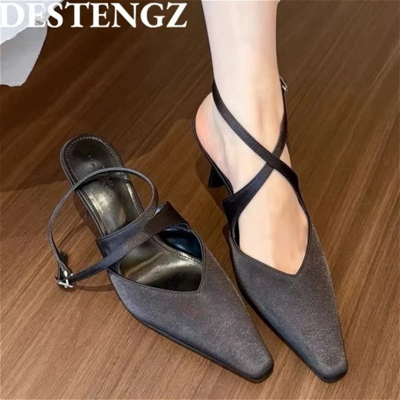 Sexy High Heeled Sandals Women Pointed Toe Shoes Leopard Slingback Summer 2025 Trend Marie Janes Pumps Dress Party Sandalias
Sexy High Heeled Sandals Women Pointed Toe Shoes Leopard Slingback Summer 2025 Trend Marie Janes Pumps Dress Party Sandalias
