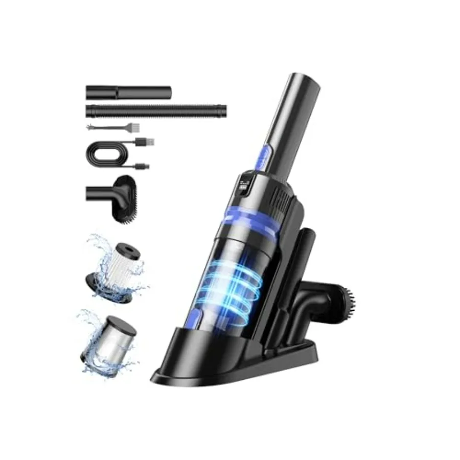 Handheld Vacuum Cordless Rechargeable 2-Speed Modes| 3-in-1 Portable Cordless Vacuum Cleaner with Charging Dock, for Car Home Of
Handheld Vacuum Cordless Rechargeable 2-Speed Modes| 3-in-1 Portable Cordless Vacuum Cleaner with Charging Dock, for Car Home Of