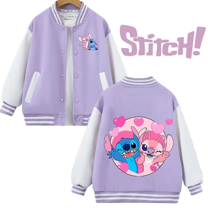 Детская бейсбольная форма Stitch, новая милая мультяшная модная куртка, спортивные повседневные топы для девочек и мальчиков, весенне-осенняя фиолетовая куртка в подарок
Детская бейсбольная форма Stitch, новая милая мультяшная модная куртка, спортивные повседневные топы для девочек и мальчиков, весенне-осенняя фиолетовая куртка в подарок