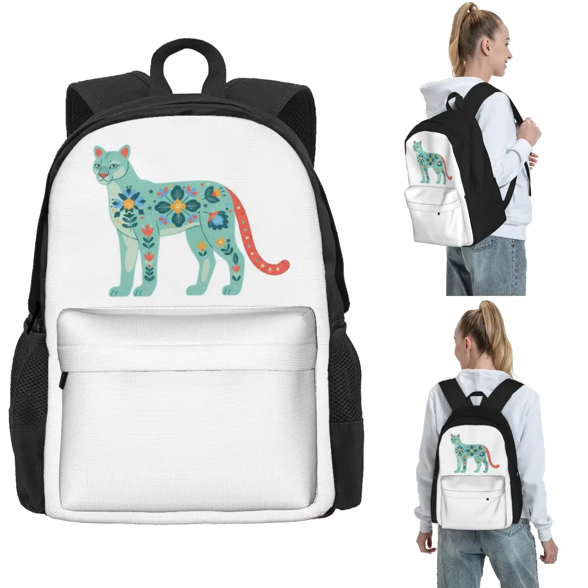 Calm Floral Folk Art Mountain Lion Guardian Backpack Hot Sale Daypack Boys Girls BookBag School Bag Shoulder Bags for Men Women
Calm Floral Folk Art Mountain Lion Guardian Backpack Hot Sale Daypack Boys Girls BookBag School Bag Shoulder Bags for Men Women