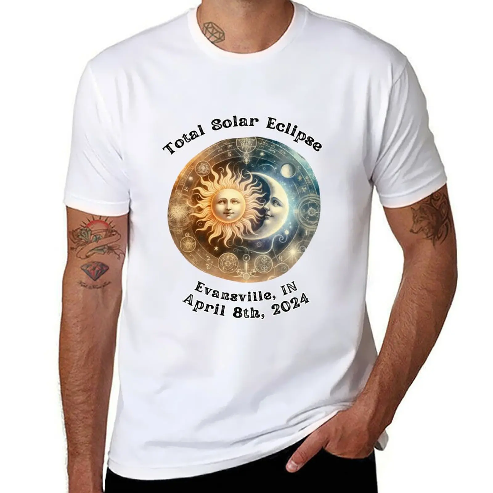 Total Solar Eclipse Evansville, IN T-Shirt man tshirt t shirts for man slim fit T-Shirt
Total Solar Eclipse Evansville, IN T-Shirt man tshirt t shirts for man slim fit T-Shirt
