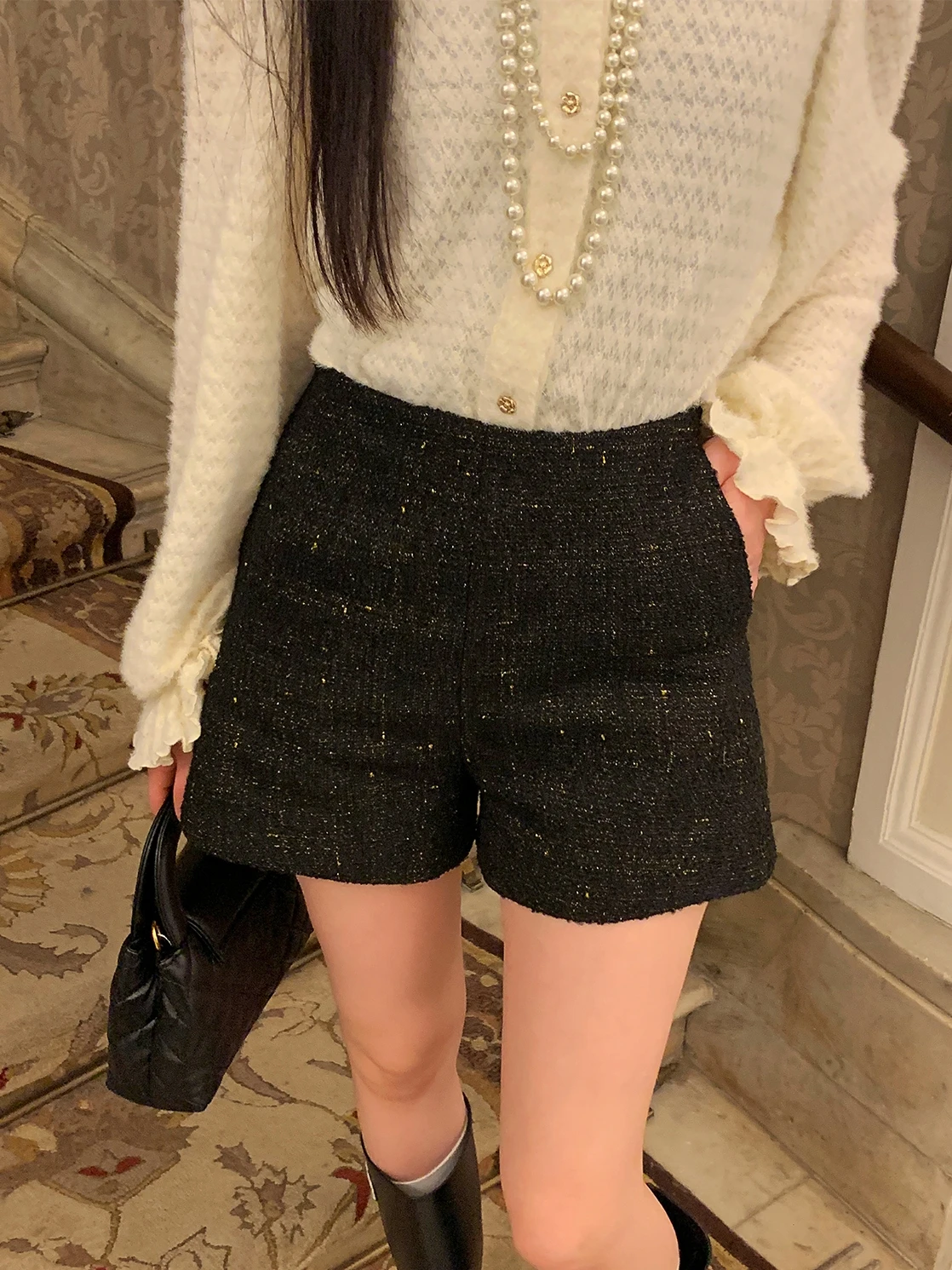 Iceollox Casual Woolen Bla orts Women's High Waist Slim A-Line Autumn Winter New Sle Faionable Ladies' Pants
Iceollox Casual Woolen Bla orts Women's High Waist Slim A-Line Autumn Winter New Sle Faionable Ladies' Pants