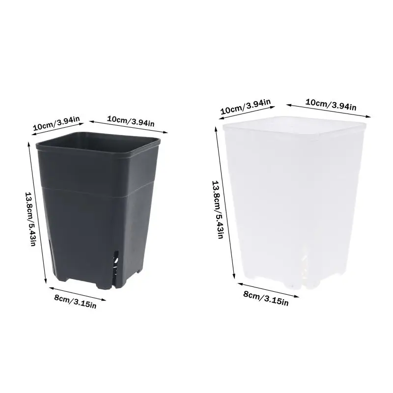 Square Plastic Nursery Pots, Deep Seedling Planting Cups for Garden Flower Growing
Square Plastic Nursery Pots, Deep Seedling Planting Cups for Garden Flower Growing
