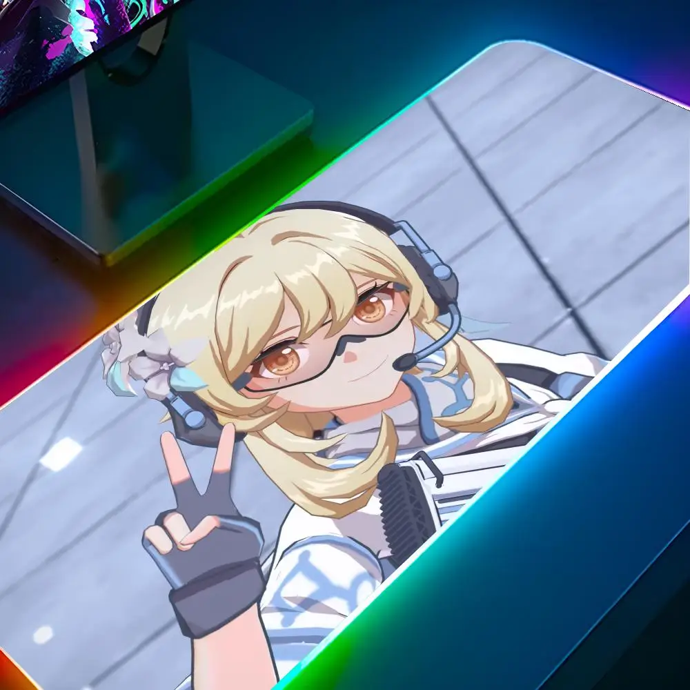 Lumine Genshin Impact Mouse Pad RGB Pc Gamer Keyboard LED Glowing mause pad Mats Rubber Cute Cartoon Gaming Computer csgo lol pu
Lumine Genshin Impact Mouse Pad RGB Pc Gamer Keyboard LED Glowing mause pad Mats Rubber Cute Cartoon Gaming Computer csgo lol pu