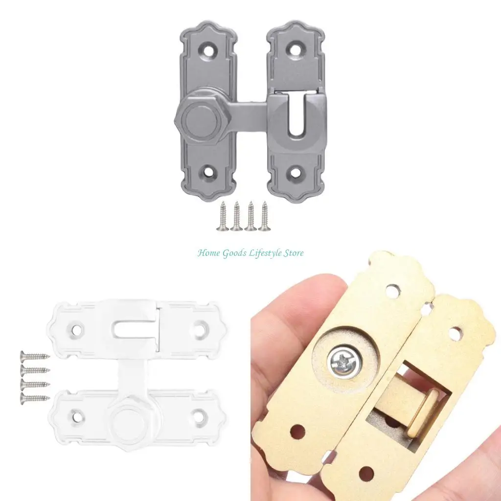E74E Sturdy Aluminum Alloy Door Lock Latches for Bathrooms Garages and Hotel Room
E74E Sturdy Aluminum Alloy Door Lock Latches for Bathrooms Garages and Hotel Room