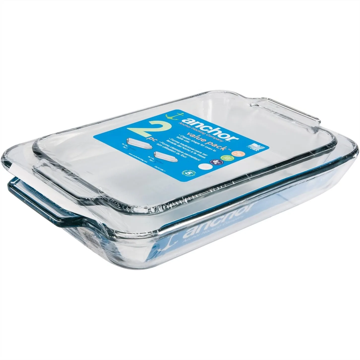 Glass Baking Dishes for Oven, 2 Piece Set (2 Qt & 3 Qt Casserole Dishes) Tempered Glass
Glass Baking Dishes for Oven, 2 Piece Set (2 Qt & 3 Qt Casserole Dishes) Tempered Glass