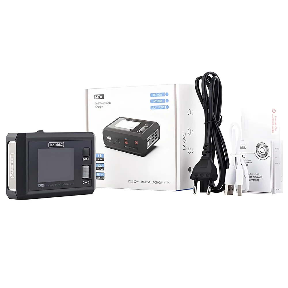 ToolkitRC M7AC AC100W / DC300W 2-6S Dual Channel Multifunction Smart Battery Charger
ToolkitRC M7AC AC100W / DC300W 2-6S Dual Channel Multifunction Smart Battery Charger