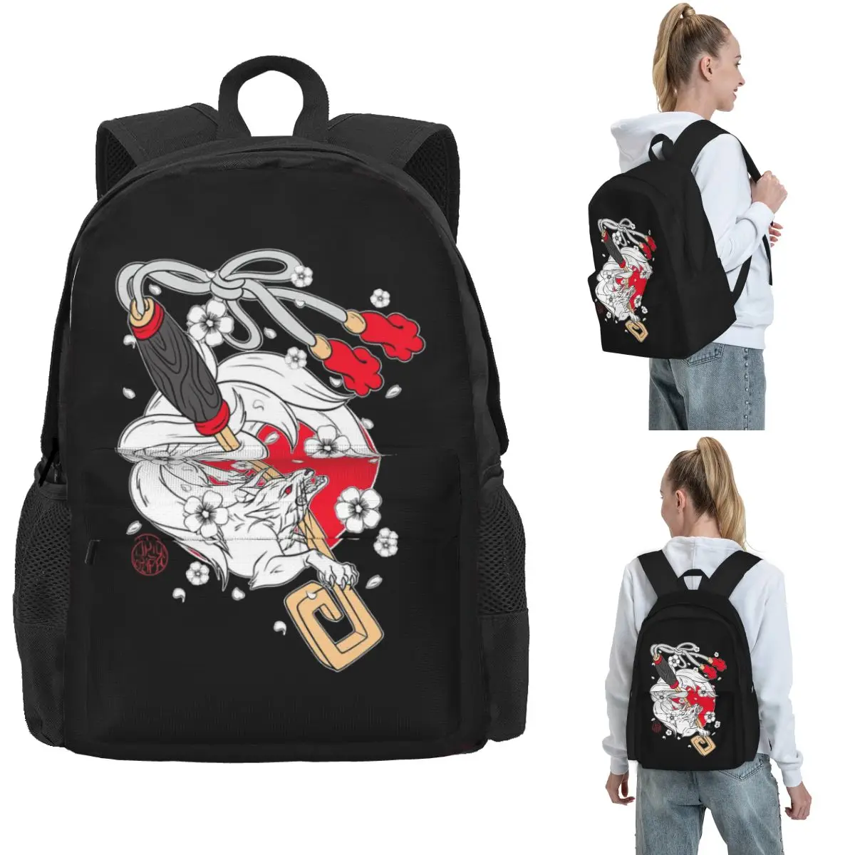 Japanese Fox And Inari Key Backpack Hot Sale Daypack Large Capacity Boys Girls BookBag School Bag Shoulder Bags for Men Women
Japanese Fox And Inari Key Backpack Hot Sale Daypack Large Capacity Boys Girls BookBag School Bag Shoulder Bags for Men Women