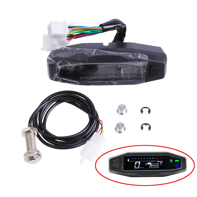 Motorcycle Speedometer Universal Digital Dashboard Instrument with Turn Signal Light Km/h Hour Meter Oil Gauge Tach Waterproof
Motorcycle Speedometer Universal Digital Dashboard Instrument with Turn Signal Light Km/h Hour Meter Oil Gauge Tach Waterproof