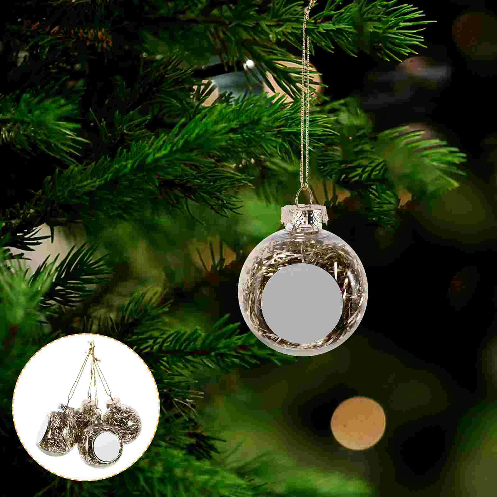 4 Pcs Christmas Ball Decoration Merry Xmas Ornaments DIY Tree Lights Bulbs Clear Balls Giant
4 Pcs Christmas Ball Decoration Merry Xmas Ornaments DIY Tree Lights Bulbs Clear Balls Giant