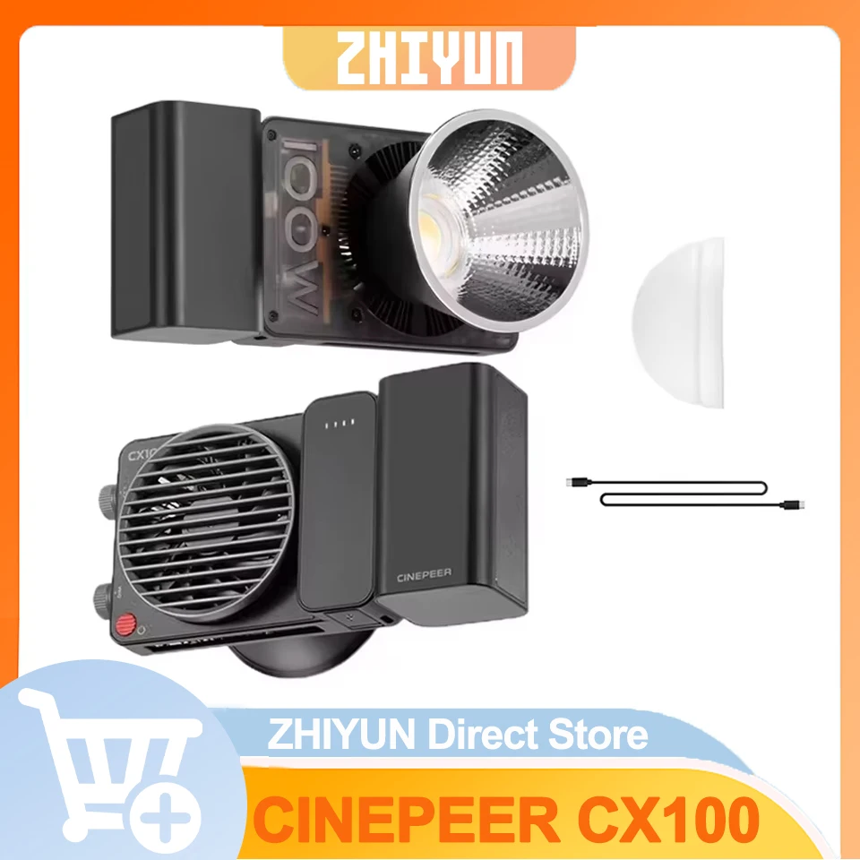 ZHIYUN CINEPEER CX100 100 Вт Ручной светодиодный светильник COB Карманный светильник для видеосъемки Двухцветный заполняющий светильник для фотосъемки
ZHIYUN CINEPEER CX100 100 Вт Ручной светодиодный светильник COB Карманный светильник для видеосъемки Двухцветный заполняющий светильник для фотосъемки