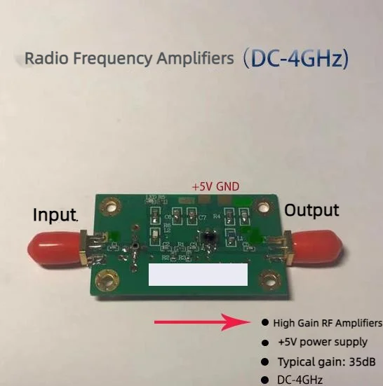 DC-4G High Gain Radio Frequency Microwave Amplifier Signal Amplification SMA Interface 35DB Typical PA1-4
DC-4G High Gain Radio Frequency Microwave Amplifier Signal Amplification SMA Interface 35DB Typical PA1-4