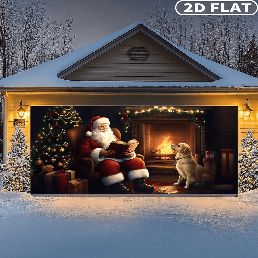 1pc Santa & Fireplace Christmas Garage Door Banner, Christmas Festive Backdrops & Banner- 6x13ft Festive Polyester Outdoor Decor
1pc Santa & Fireplace Christmas Garage Door Banner, Christmas Festive Backdrops & Banner- 6x13ft Festive Polyester Outdoor Decor