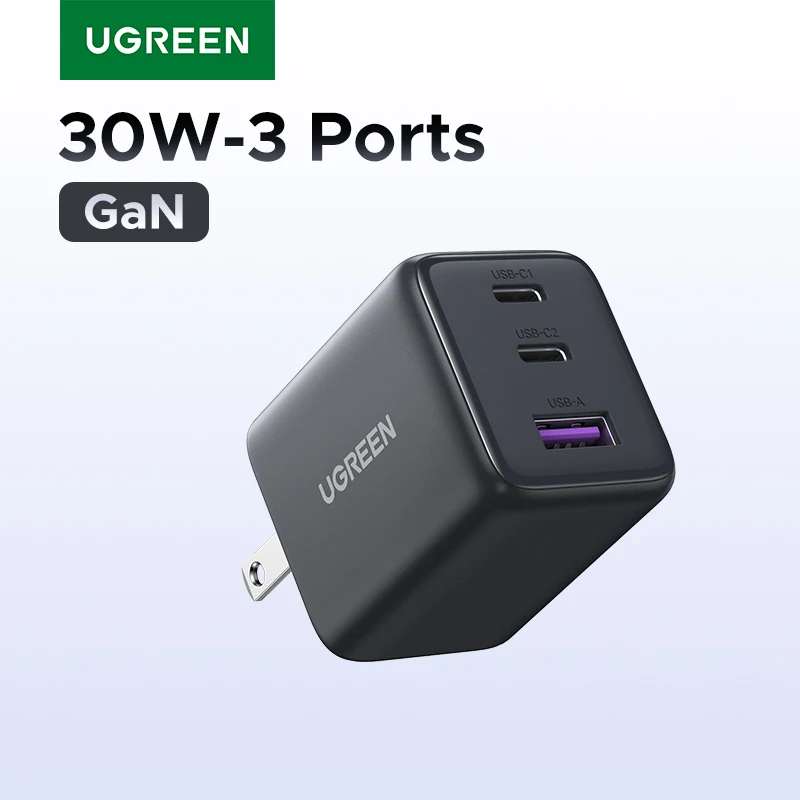 【US Plug】UGREEN 20W 30W GaN Charger Mini PD 3.0 USB C Phone Charger For iPhone 16 15 14 Pro Samsung S25 Xiaomi Tablet iPad Air
【US Plug】UGREEN 20W 30W GaN Charger Mini PD 3.0 USB C Phone Charger For iPhone 16 15 14 Pro Samsung S25 Xiaomi Tablet iPad Air