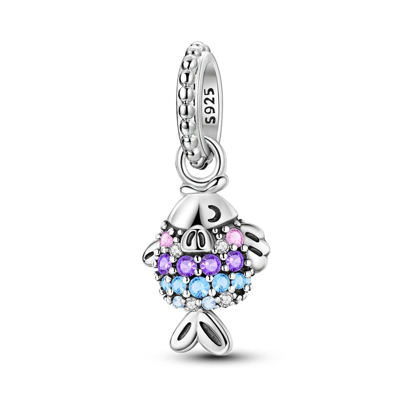 Classic 925 Sterling Silver Colorful Swimming Fish Charm Fit Pandora Bracelet Women's Stream Side Play Jewelry Accessories
Classic 925 Sterling Silver Colorful Swimming Fish Charm Fit Pandora Bracelet Women's Stream Side Play Jewelry Accessories