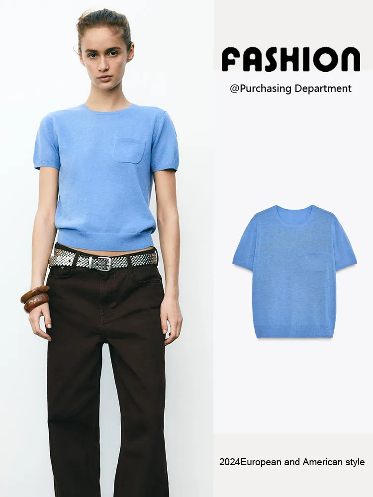 Spring New Arrival Women's Knitted ort Sve round Ne Versatile Top Slim Fit Commute Sle Pure Color Knitwear
Spring New Arrival Women's Knitted ort Sve round Ne Versatile Top Slim Fit Commute Sle Pure Color Knitwear