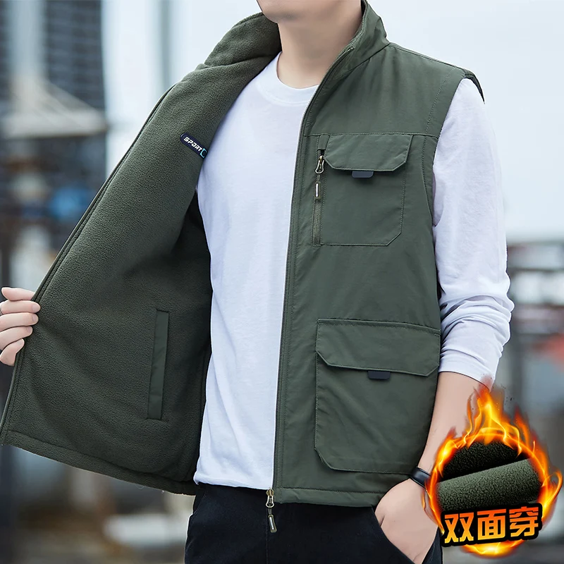Outdoor Fishing Photography Vest Men's Casual Stand Collar Outdoor Vest Men Multi Pocket Vest Workwear Men's Velve Waistcoats
Outdoor Fishing Photography Vest Men's Casual Stand Collar Outdoor Vest Men Multi Pocket Vest Workwear Men's Velve Waistcoats
