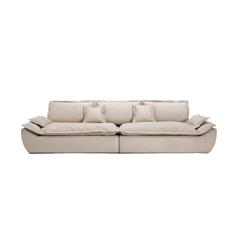Sailing sofa large sitting deep straight row lazy down sofa living room front and rear mobile fabric sofa casual and comfortable
Sailing sofa large sitting deep straight row lazy down sofa living room front and rear mobile fabric sofa casual and comfortable