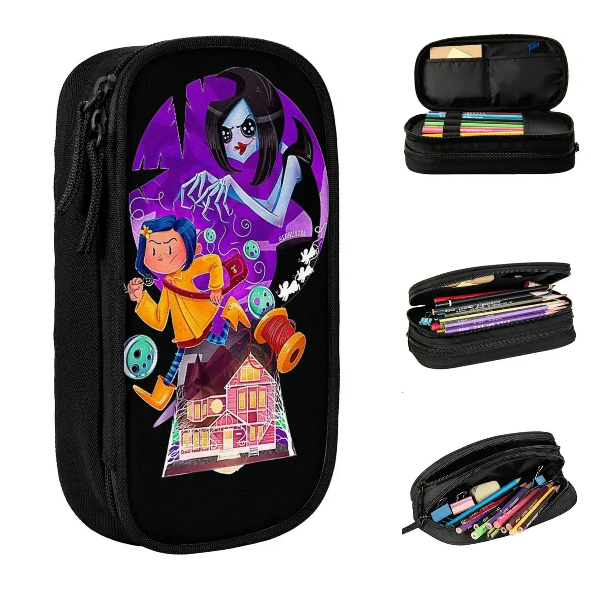 Coralines Cartoon Pencil Cases Pen Box Pencil Bags Girl Boy Big Capacity School Supplies Gifts Pencilcases
Coralines Cartoon Pencil Cases Pen Box Pencil Bags Girl Boy Big Capacity School Supplies Gifts Pencilcases