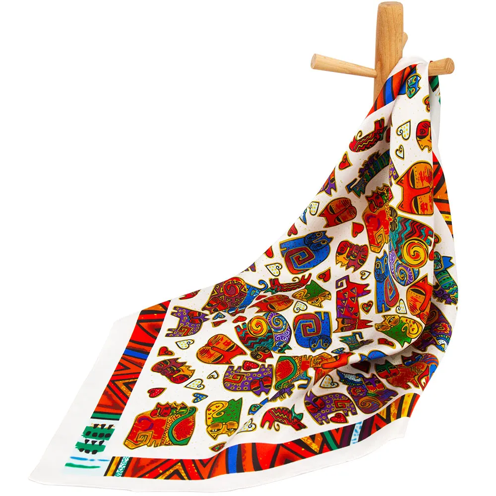 100% Pure Silk Scarf Women Bandana Female Hair Scarf Handkerchief Natural Silk Headband Pocket Square for Men' Suit Jacket Cat
100% Pure Silk Scarf Women Bandana Female Hair Scarf Handkerchief Natural Silk Headband Pocket Square for Men' Suit Jacket Cat