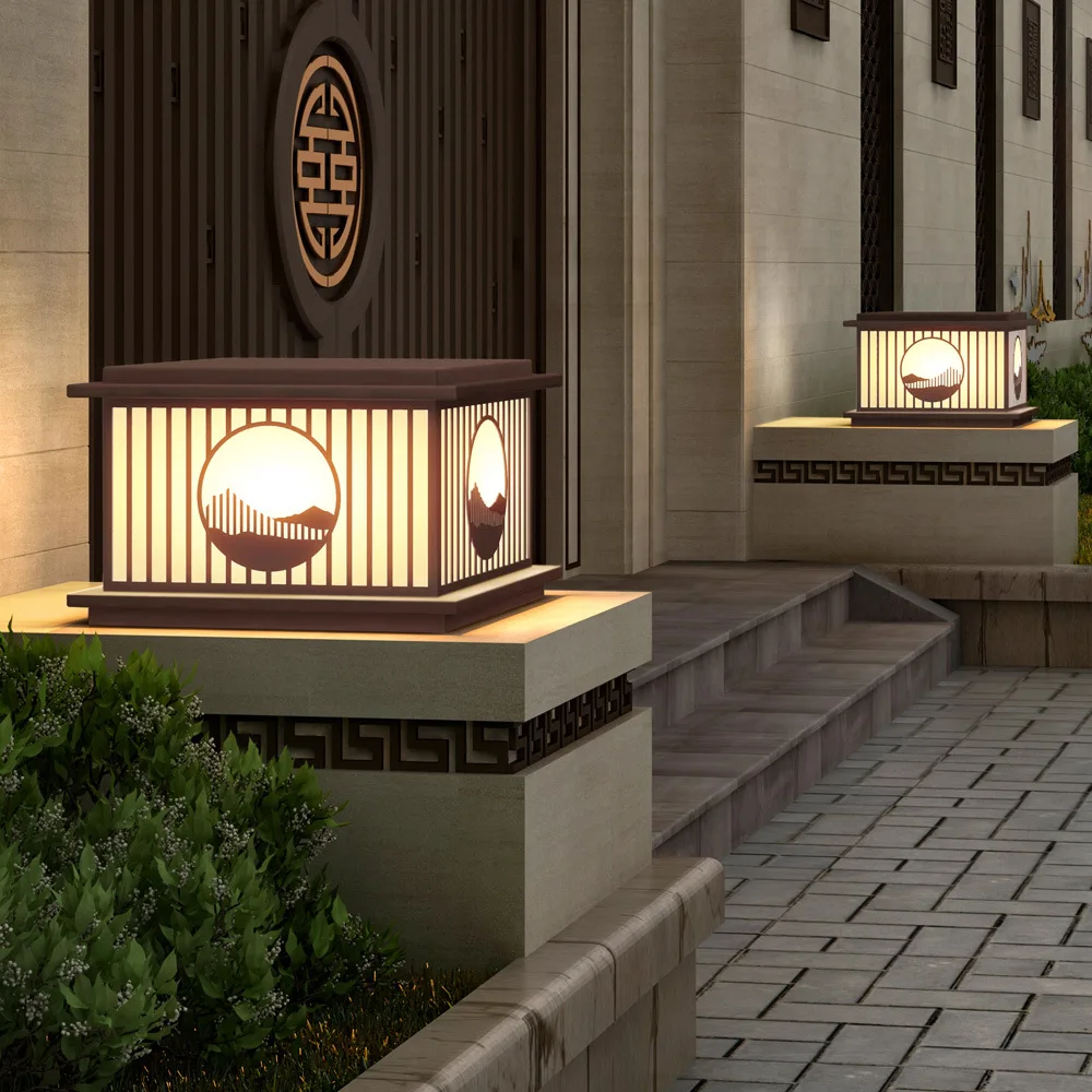 Solar stigma lamp outdoor waterproof outdoor door pillar villa landscape gate wall Chinese garden stigma lamp
Solar stigma lamp outdoor waterproof outdoor door pillar villa landscape gate wall Chinese garden stigma lamp