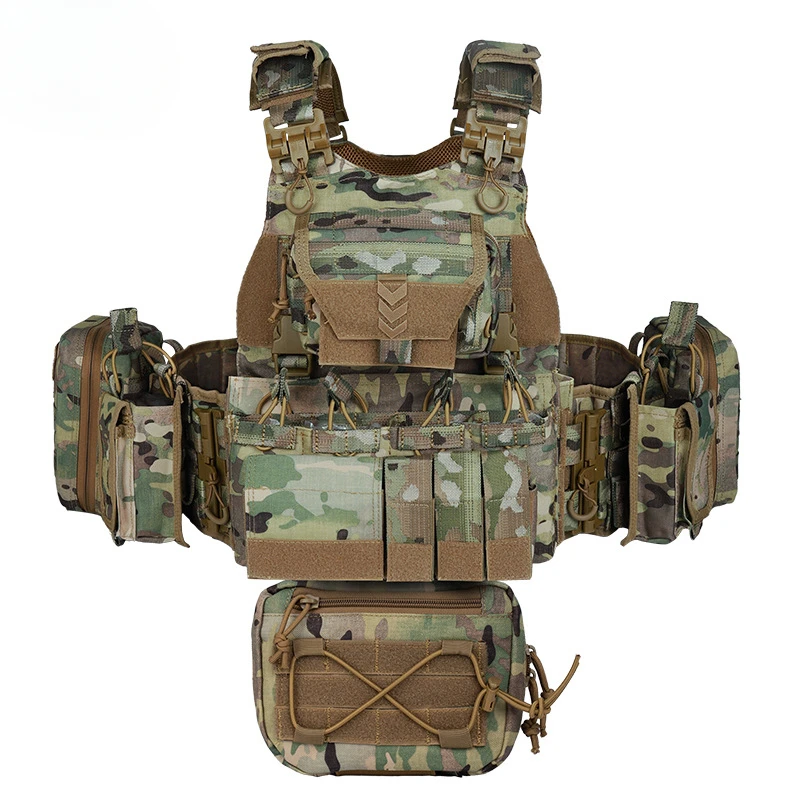 Camouflage Tactical Vest Outdoor CS Military Fan Tactical Ves t Multifunctional Vest 
Camouflage Tactical Vest Outdoor CS Military Fan Tactical Ves t Multifunctional Vest