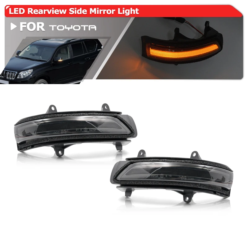 Smoked For Toyota Land Cruiser 200 J200 GR/UR/UZ/VD Prado J150 KD/TR/GR/GD Led Flowing Side Mirror Blinkers Turn Signal Lights
Smoked For Toyota Land Cruiser 200 J200 GR/UR/UZ/VD Prado J150 KD/TR/GR/GD Led Flowing Side Mirror Blinkers Turn Signal Lights
