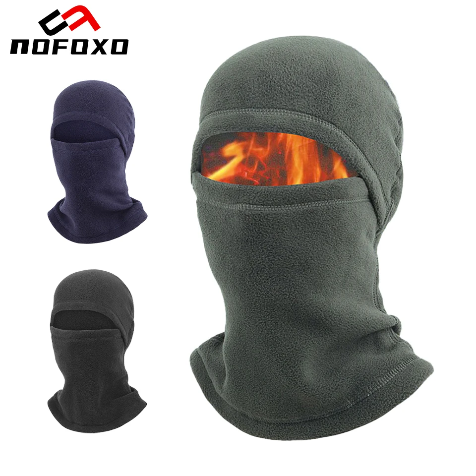 NOFOXO Winter Warm Cycling Mask Windproof Balaclava Ski Mask Hat Full Face Mask Neck Warmer Polar-fleece Outdoor Cap Face Cover
NOFOXO Winter Warm Cycling Mask Windproof Balaclava Ski Mask Hat Full Face Mask Neck Warmer Polar-fleece Outdoor Cap Face Cover