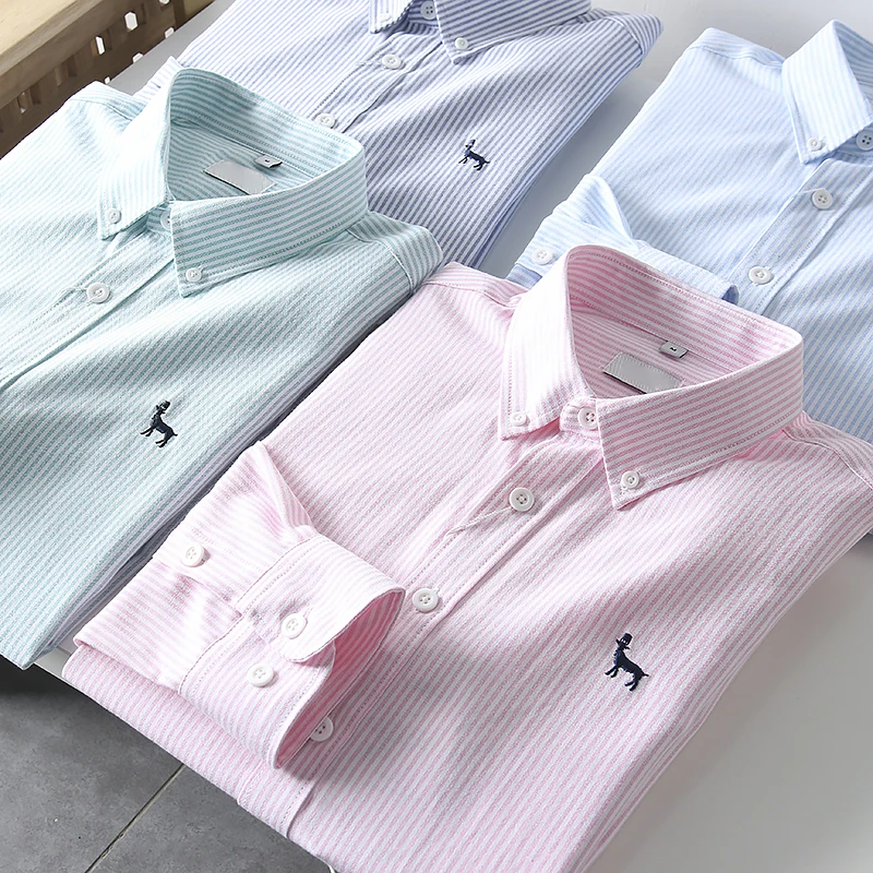 Ele Embroidered irt Classic Stripes Casual Spring Men's Long Sve Collared Faionable Urban Sle Stand Fit
Ele Embroidered irt Classic Stripes Casual Spring Men's Long Sve Collared Faionable Urban Sle Stand Fit