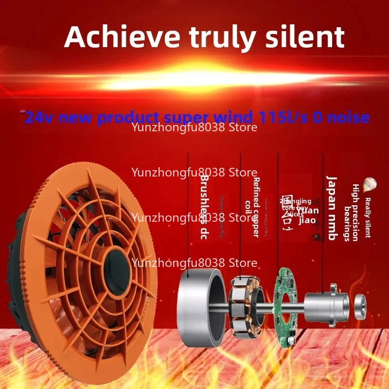 Heatstroke Prevention High Speed 24V Air Conditioner Clothing Fan Summer Construction Site
Heatstroke Prevention High Speed 24V Air Conditioner Clothing Fan Summer Construction Site