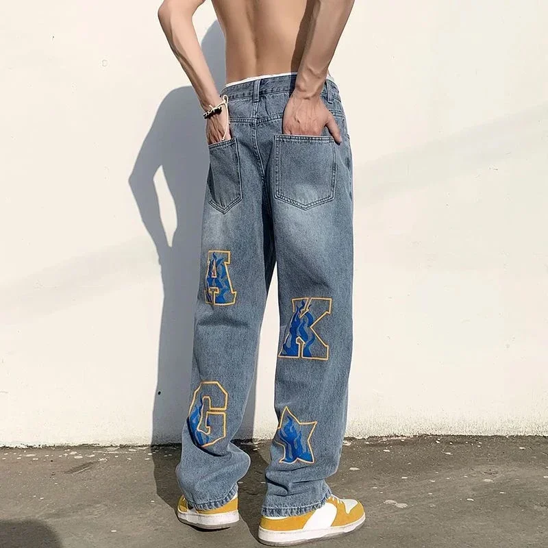 Man Cowboy Pants Graphic Men's Jeans With Print Star Trousers Straight Autumn Clothing Stylish Hot Classic Clothes Y2k 2000s
Man Cowboy Pants Graphic Men's Jeans With Print Star Trousers Straight Autumn Clothing Stylish Hot Classic Clothes Y2k 2000s