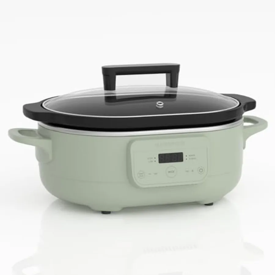 6 Quart Programmable Slow Cooker with Removable Nonstick Pot - Sage Green - Healthy Cooking for Family Dinners - Serves 6+ - He
6 Quart Programmable Slow Cooker with Removable Nonstick Pot - Sage Green - Healthy Cooking for Family Dinners - Serves 6+ - He