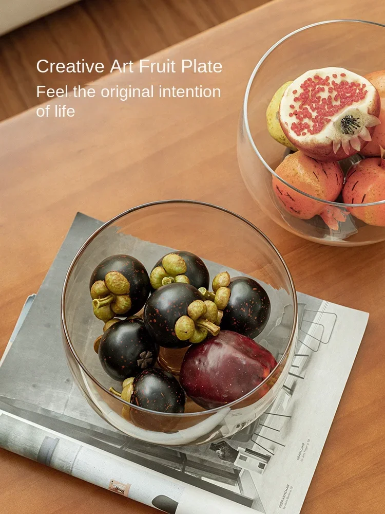 Glass Fruit Plate Light Luxury High-end Living Room Household Coffee Table Japanese High-foot Plate Storage Box Snack Candy Drie
Glass Fruit Plate Light Luxury High-end Living Room Household Coffee Table Japanese High-foot Plate Storage Box Snack Candy Drie