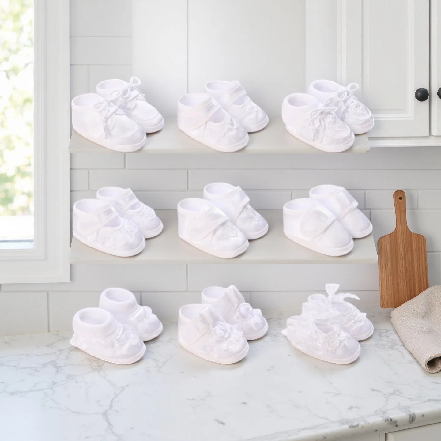 White Baptismal Shoes For Newborn Babies First Pair Of Baptismal Shoes For Newborn Boys And Girls Soft Soled Baby Walking Shoe
White Baptismal Shoes For Newborn Babies First Pair Of Baptismal Shoes For Newborn Boys And Girls Soft Soled Baby Walking Shoe