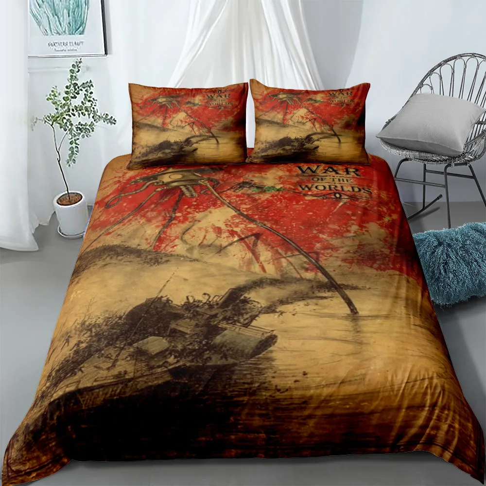 War Of Worlds Art Duvet Cover Set EU Single Double King US Twin Full Queen Size Bedclothes
War Of Worlds Art Duvet Cover Set EU Single Double King US Twin Full Queen Size Bedclothes