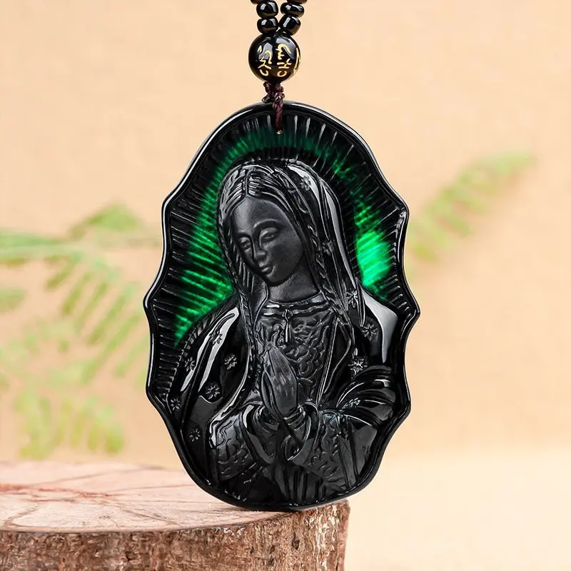 New Authentic Natural Fashion Boutique Premium Ink Aged Material A-level Ink Jade Madonna Pendant for Men and Women's Jewelry
New Authentic Natural Fashion Boutique Premium Ink Aged Material A-level Ink Jade Madonna Pendant for Men and Women's Jewelry