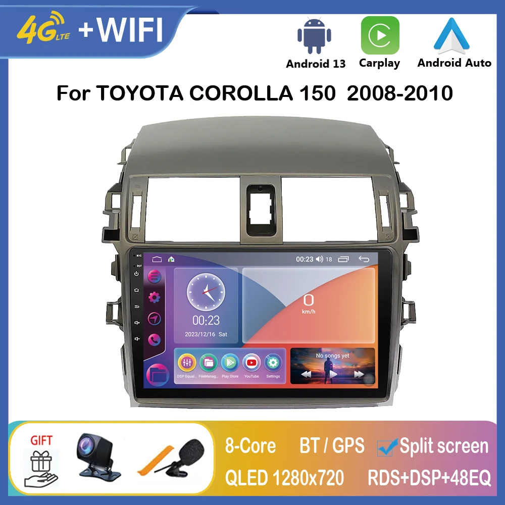 Car Radio Carplay Android Auto Multimedia Player for TOYOTA COROLLA 150 2008-2010 2 DIN Screencar Video Audio Accessories
Car Radio Carplay Android Auto Multimedia Player for TOYOTA COROLLA 150 2008-2010 2 DIN Screencar Video Audio Accessories