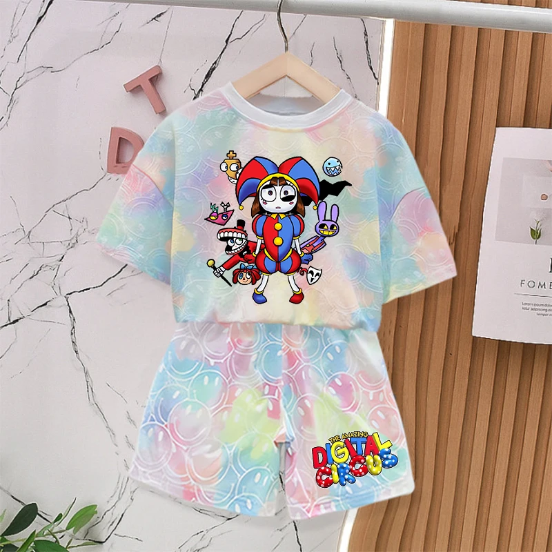 The Amazing Digital Circus Summer Clothing Sets for Baby Girl Outfits Tie-dye Tees Children Short Sleeve T Shirt Shorts 2pcs
The Amazing Digital Circus Summer Clothing Sets for Baby Girl Outfits Tie-dye Tees Children Short Sleeve T Shirt Shorts 2pcs