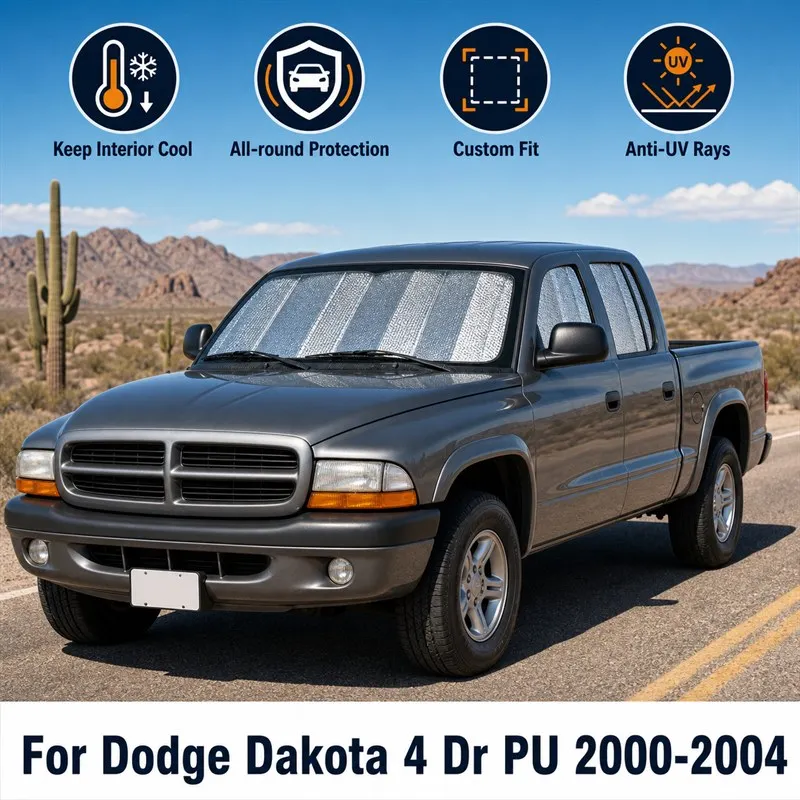 For Dodge Dakota 4 Dr PU 2000-2004 Full Set Car Window Sunshades UV Block Privacy Heat Insulated Foldable Car Curtain
For Dodge Dakota 4 Dr PU 2000-2004 Full Set Car Window Sunshades UV Block Privacy Heat Insulated Foldable Car Curtain