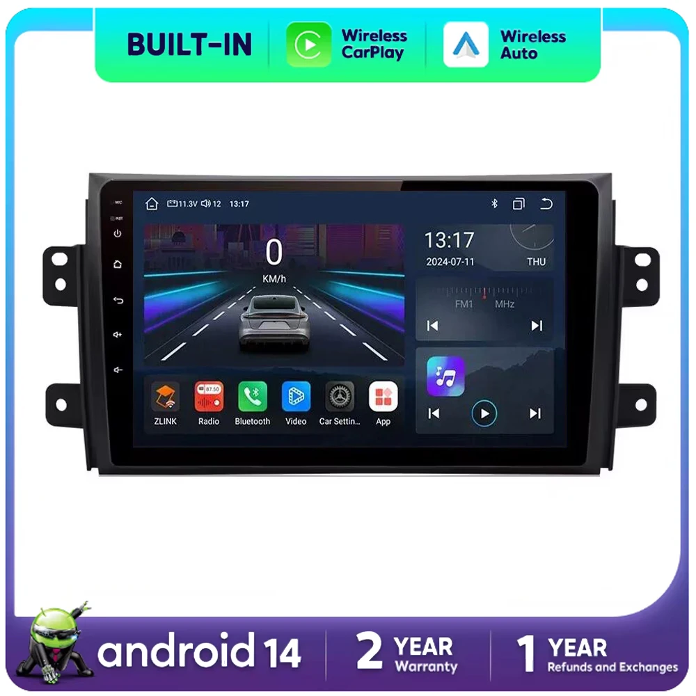 Wireless Carplay Auto Car Radio Multimedia For Suzuki SX4 2006-2013 For Fiat Sedici 2005-2014 2din Autoradio Stereo Head Unit
Wireless Carplay Auto Car Radio Multimedia For Suzuki SX4 2006-2013 For Fiat Sedici 2005-2014 2din Autoradio Stereo Head Unit