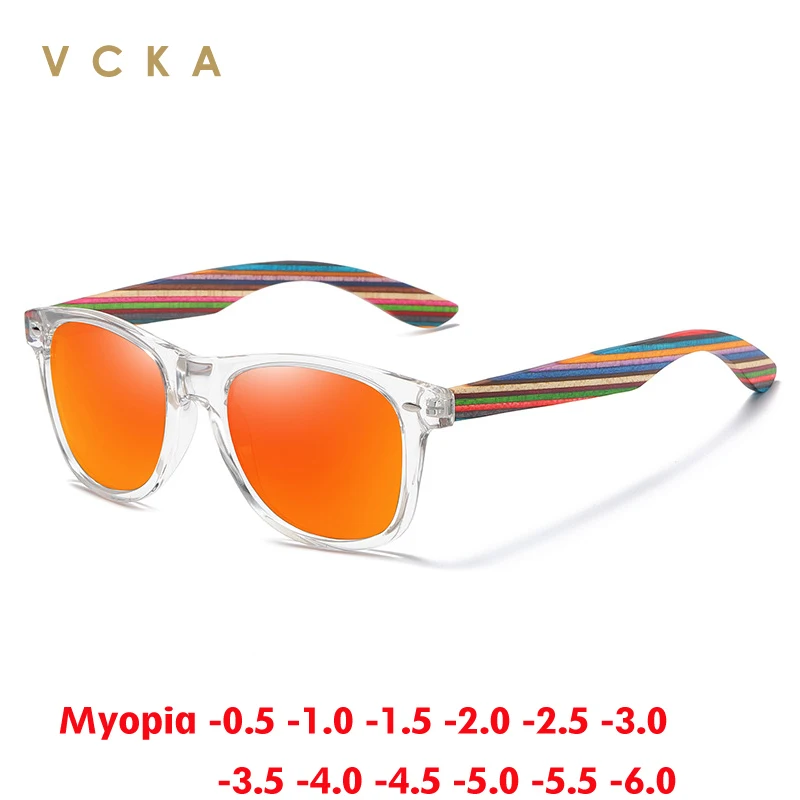 VCKA Walnut Wood Transparent Frames Myopia Sunglasses 2025 NEW Men Women's Polarized Prescription Fashion Eyewear -0.50 to -10
VCKA Walnut Wood Transparent Frames Myopia Sunglasses 2025 NEW Men Women's Polarized Prescription Fashion Eyewear -0.50 to -10