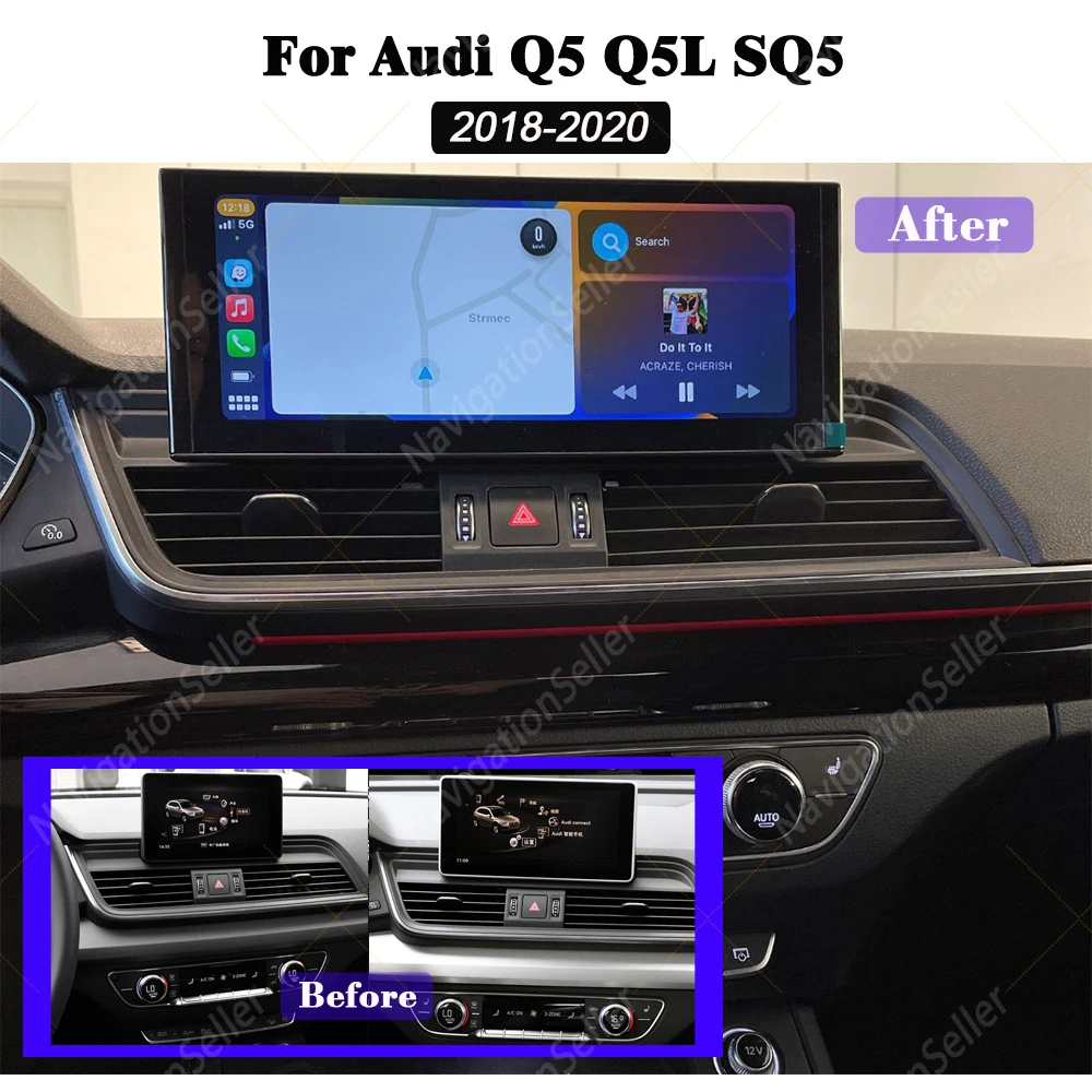 For Audi SQ5 Android Auto Q5 Car Radio Gps Screen Upgrade Q5L Android Multimedia Player 2018-2020 Wireless Carplay Bluetooth Nav
For Audi SQ5 Android Auto Q5 Car Radio Gps Screen Upgrade Q5L Android Multimedia Player 2018-2020 Wireless Carplay Bluetooth Nav