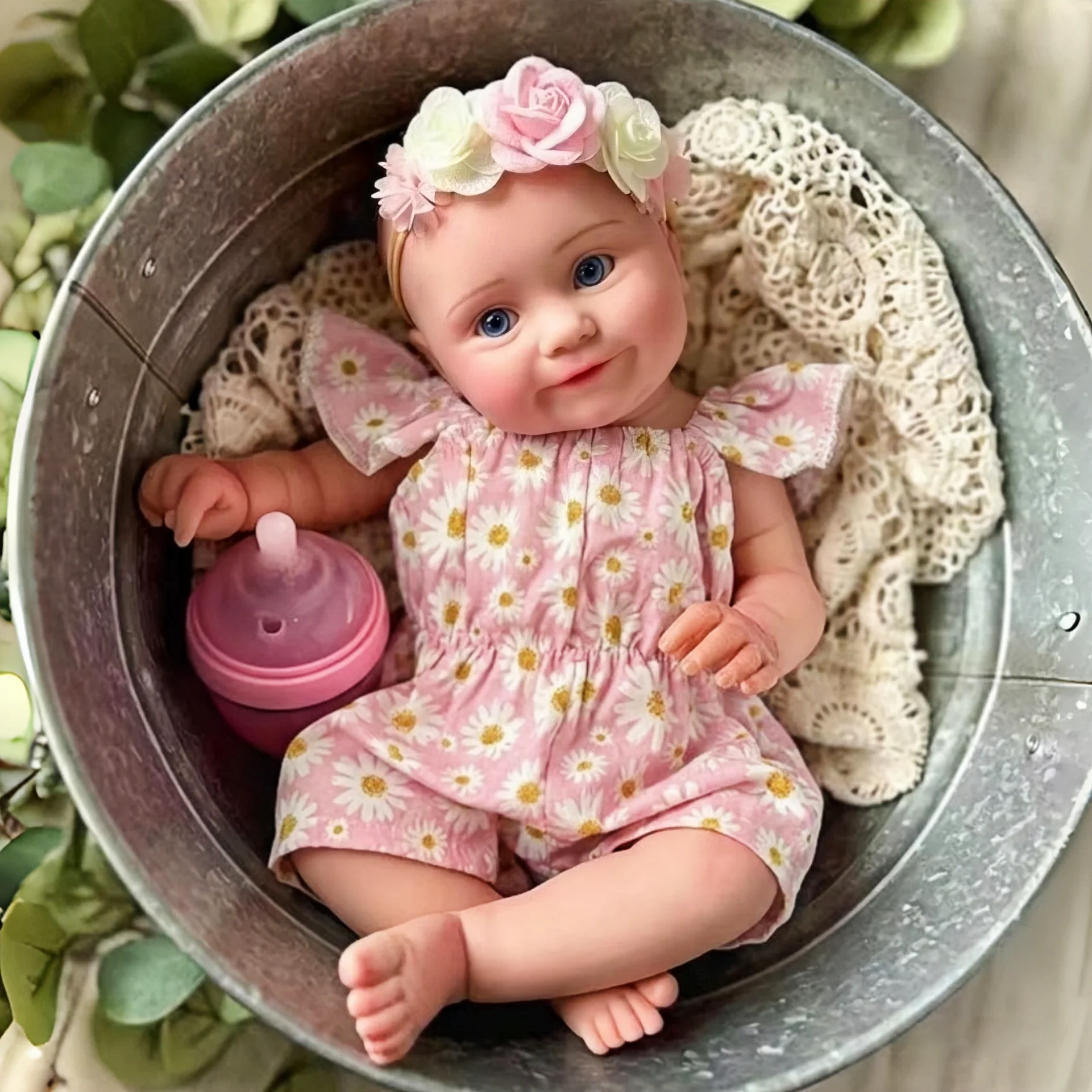 47CM Silicone Girl Doll Maddie Already Painted New Design Can Open Mouth reborn de silicona doll As Gift For Families' Birthday
47CM Silicone Girl Doll Maddie Already Painted New Design Can Open Mouth reborn de silicona doll As Gift For Families' Birthday