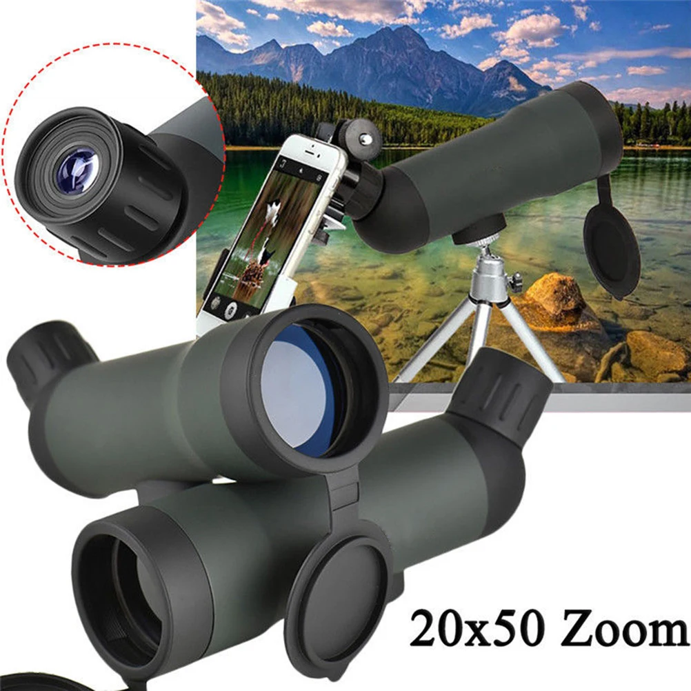Pocket Monocular Telescope 20x50mm High Magnification Night Vision Scope for Hunting Hiking Camping -7 Prism Waterproof
Pocket Monocular Telescope 20x50mm High Magnification Night Vision Scope for Hunting Hiking Camping -7 Prism Waterproof
