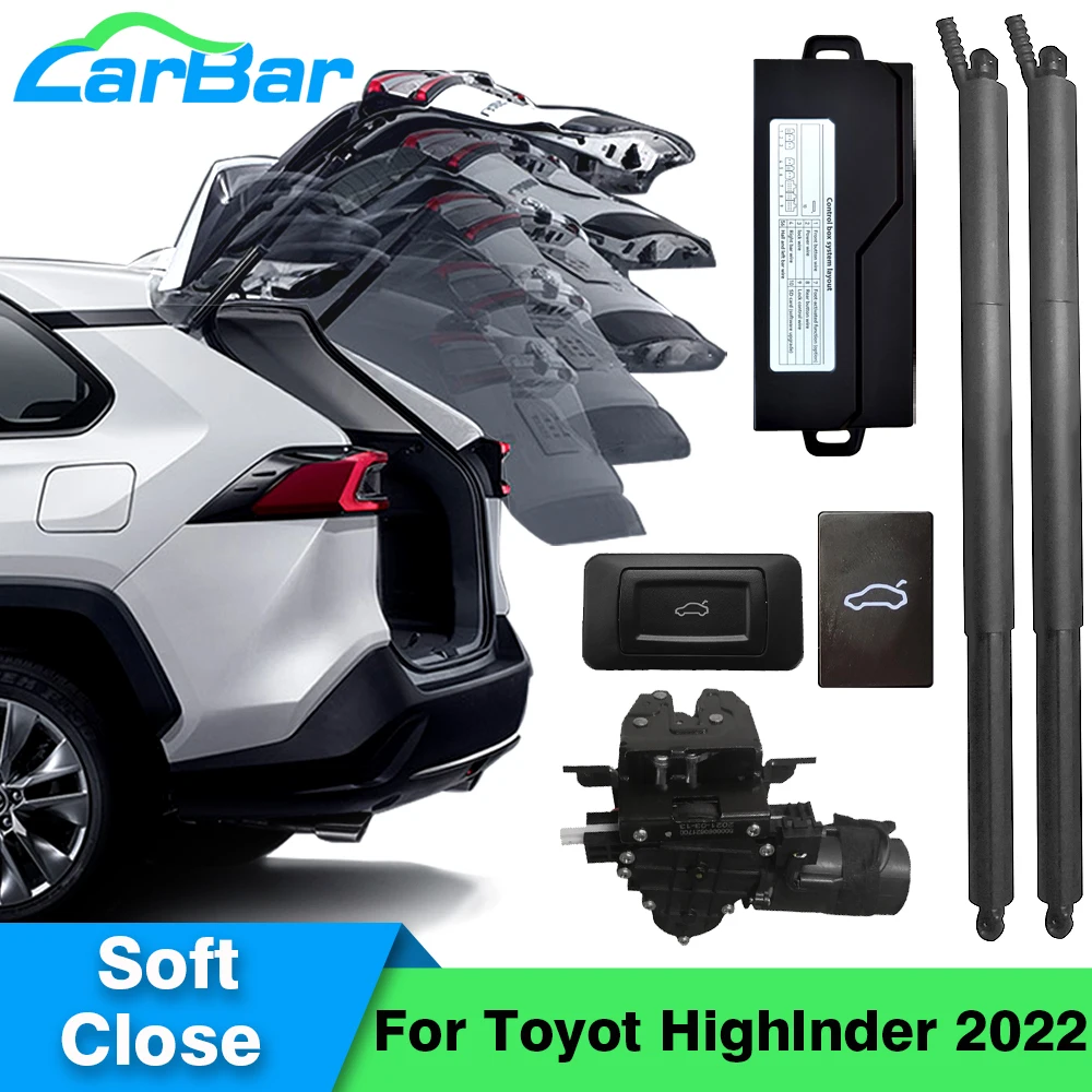 Carbar Power Tailgate Электрический подъемник для Toyot Highlnder 2022 автомобильный умный подъемник багажника автоматический открывающийся закрывающий дверной замок
Carbar Power Tailgate Электрический подъемник для Toyot Highlnder 2022 автомобильный умный подъемник багажника автоматический открывающийся закрывающий дверной замок