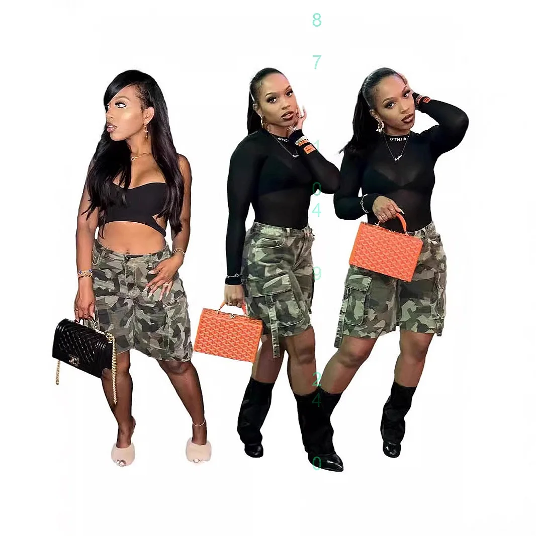 Matching Set Casual Shorts Sets Women 2 Piece Outfits Spring Summer Camouflage Cargo Shorts Jumpsuit Playsuit
Matching Set Casual Shorts Sets Women 2 Piece Outfits Spring Summer Camouflage Cargo Shorts Jumpsuit Playsuit