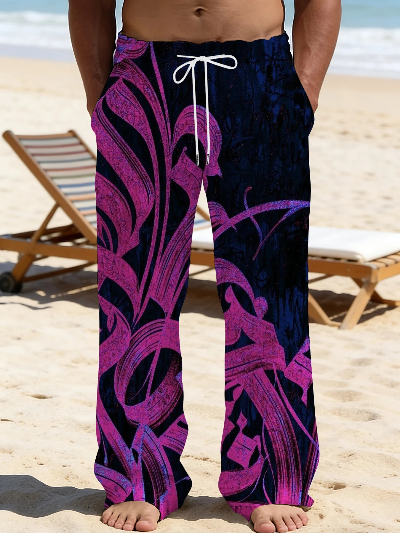 2026 Men's Printed Straight Leg Pants Drawstring Waist Loose Fit Casual Summer Beach Wear Fashion Trendy Trousers
2026 Men's Printed Straight Leg Pants Drawstring Waist Loose Fit Casual Summer Beach Wear Fashion Trendy Trousers
